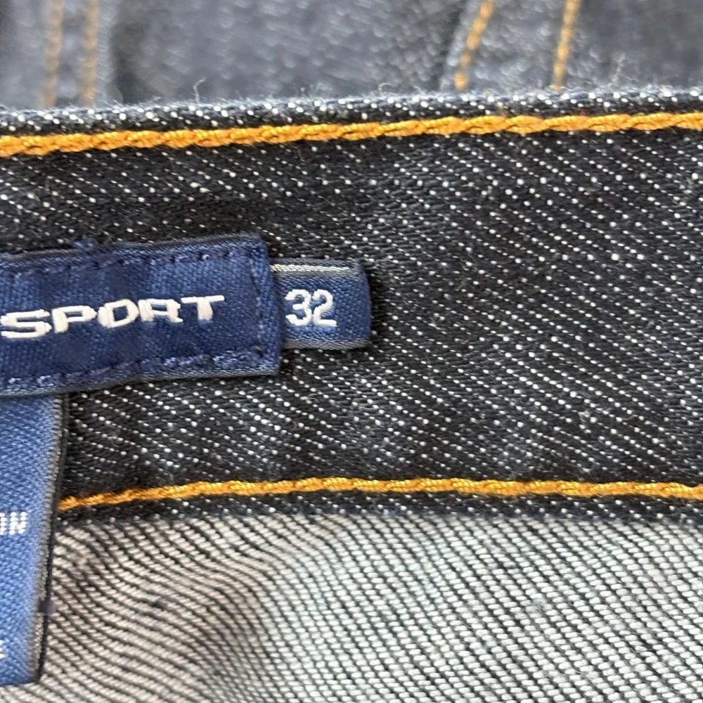 NWT‎ Ralph Lauren Sport Womens Jeans 32 Dark Wash Straight Leg Stretch Denim